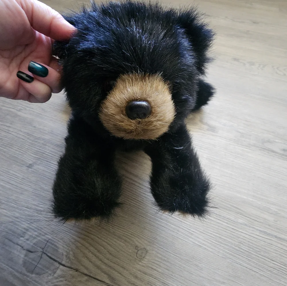 The Bearington Collection‎ Black Bear Plush Stuffed Animal 12